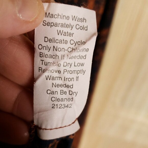 Cabi Womens Career Snake Print Faux Wrap Blouse Medium - Picture 8 of 9